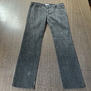 TROA Gray Straight Leg Jeans Sz 30 waist acid wash stretch straight denim